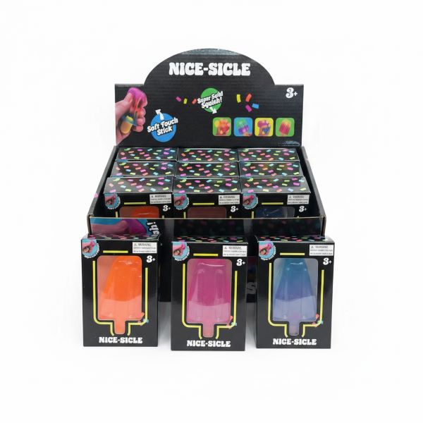 SQUISHY POP-SICLE (Ghiaccioli) 9cm TPR Soft In box In display da 12pz…x12…x288